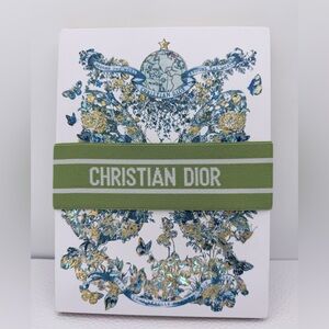 Christian Dior Around the World Butterfly Floral Notebook Set with Logo Band